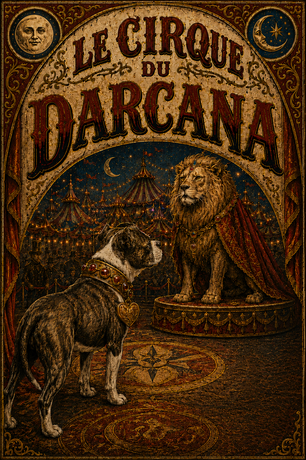Dirby and Aethelred in the tent of Le Cirque du Darcana