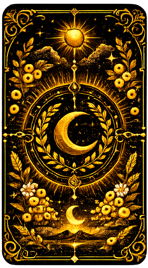 Tarot card for The Moon puzzle
